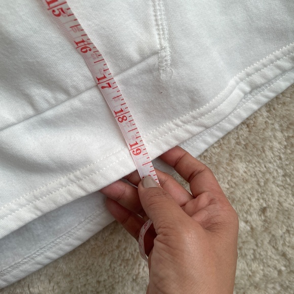 H&M Hoodie Womens Size M White Warm Lining Long Sleeve Crop Top - Picture 7 of 10